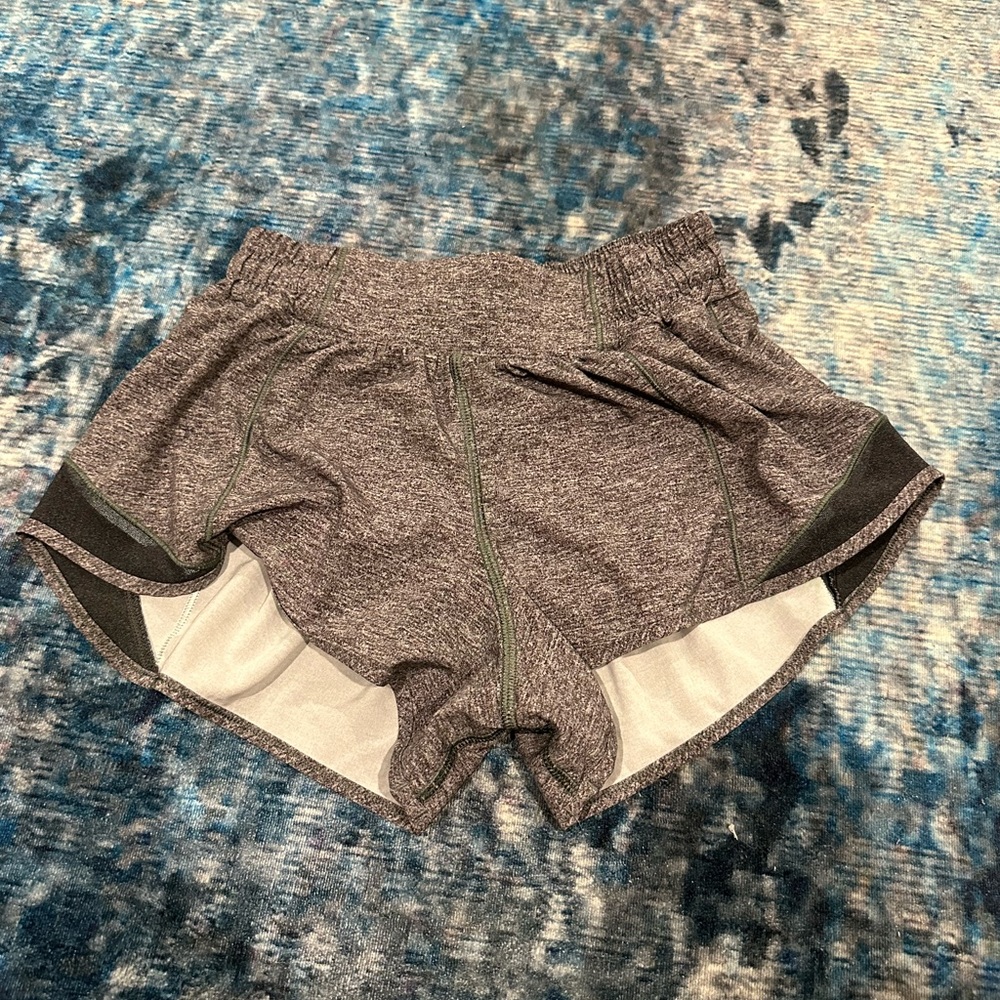 Lululemon Heather Grey Hotty Hot 2.5 Shorts